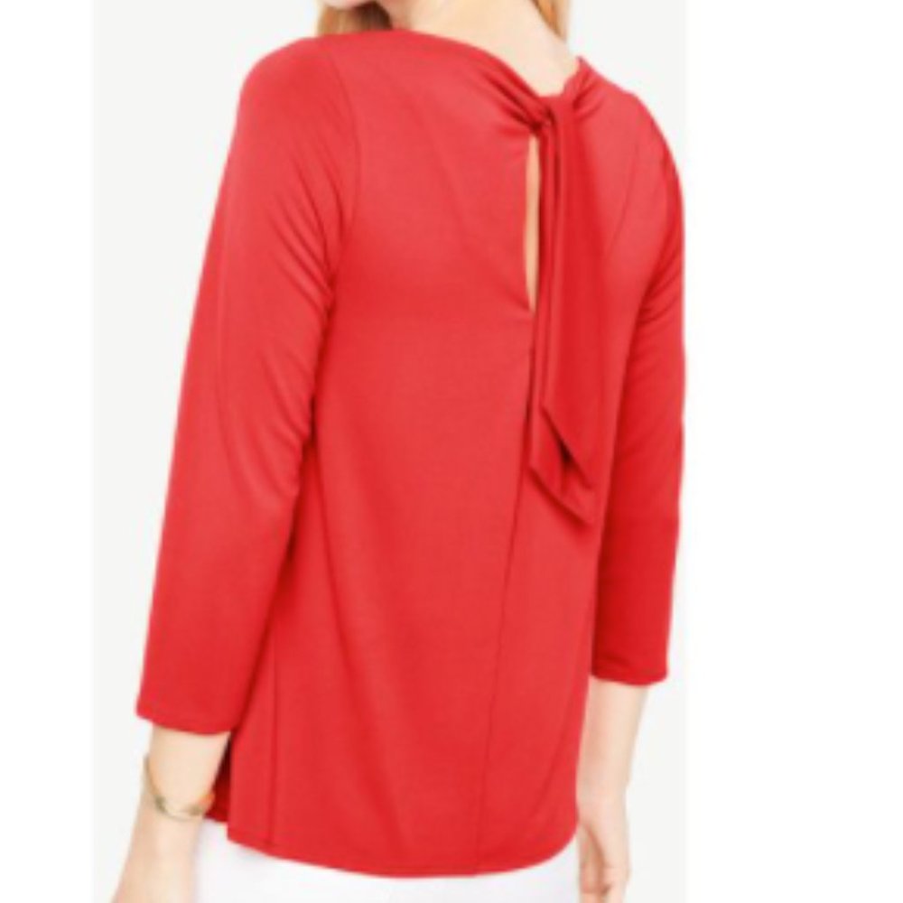 NWT Ann Taylor Bow Back Top